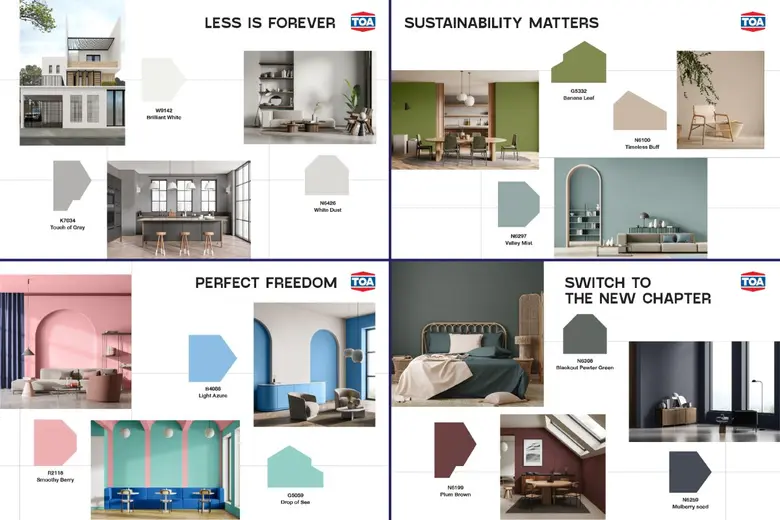 TOA ส่งเทรนด์สีใหม่ 2023 "Living Forward" เติมเต็มความสุข ก้าวสู่อนาคตใหม่ในการใช้ชีวิต