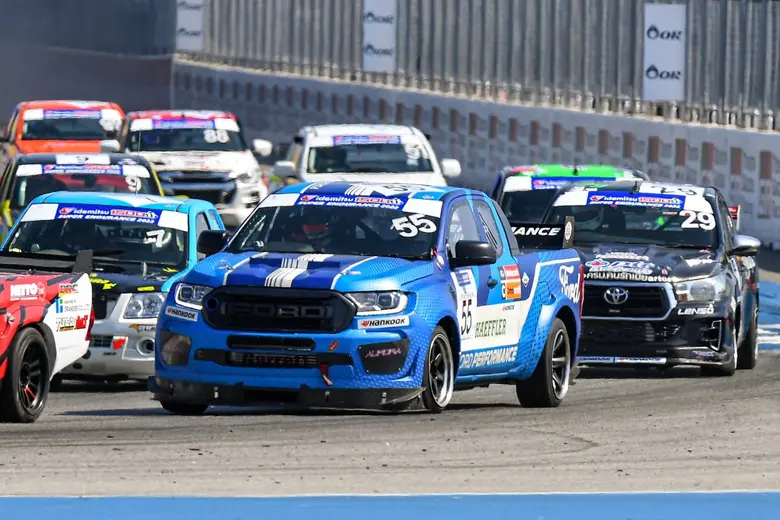 นักแข่งทีมฟอร์ด เพอร์ฟอร์มานซ์ บิลลี่ จอห์นสัน ควบฟอร์ด เรนเจอร์ คว้าแชมป์ในการแข่งขัน Pickup Solo 40 รายการ Idemitsu 1500 Super Endurance 2022