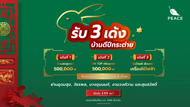 "พีซแอนด์ลีฟวิ่ง" มองภาพรวมอสังหาริมทรัพย...