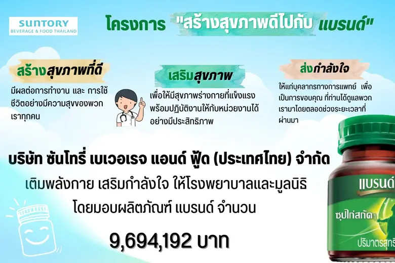 ซันโทรี่ เบเวอเรจ แอนด์ ฟู้ด (ประเทศไทย) ...