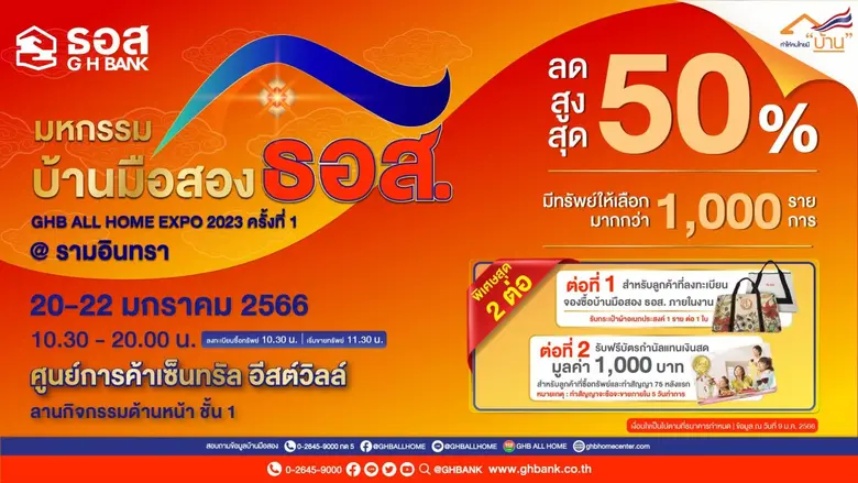 ธนาคารอาคารสงเคราะห์ (ธอส.) เอาใจคนอยากมี...