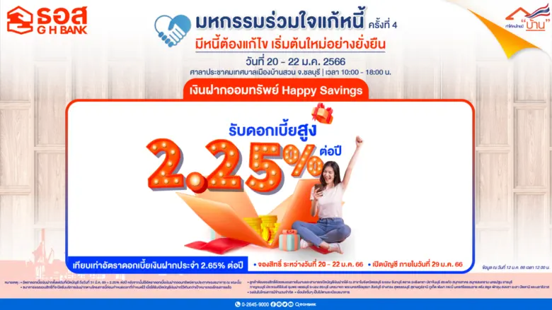 ธนาคารอาคารสงเคราะห์ (ธอส.) เอาใจคนรักการ...