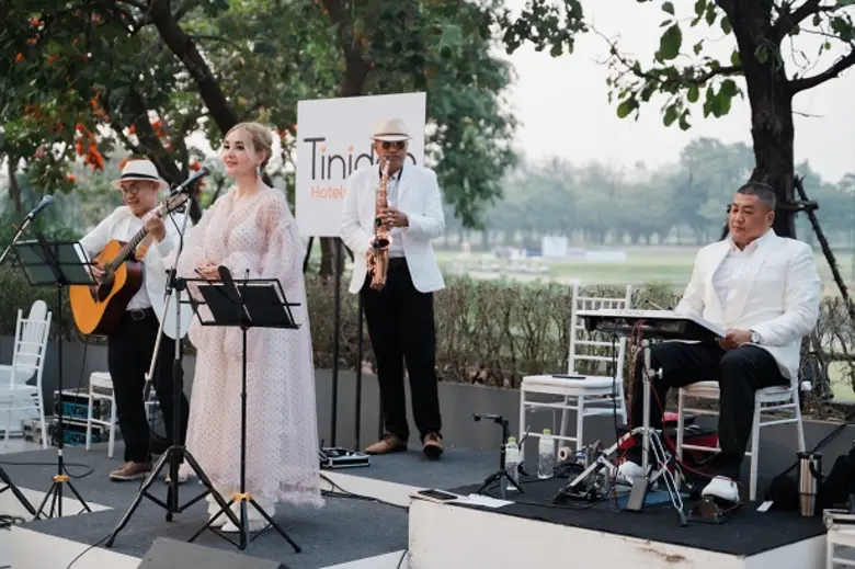 โรงแรมทินิดี โฮเต็ล บางกอก กอล์ฟ คลับ จังหวัดปทุมธานี จัดงาน Music in the Garden at Riverdale District
