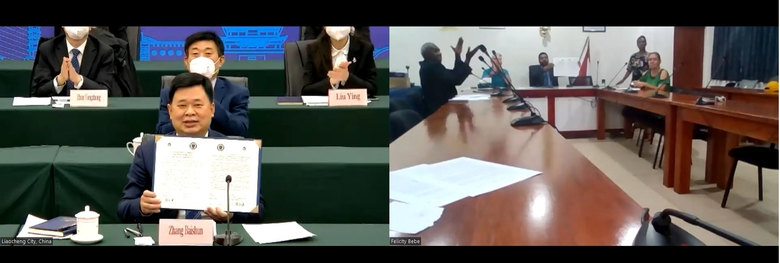 เมืองเหลียวเฉิงของจีนสานสัมพันธ์และสร้างความร่วมมือกับพอร์ตวิลา เมืองหลวงของวานูอาตู