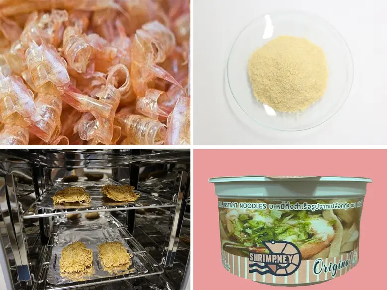 ทีมวิศวะมหิดลคนรุ่นใหม่ คิดค้นนวัตกรรมบะหมี่กึ่งสำเร็จรูปผสมสารไคโตซานจากเปลือกกุ้ง…ครั้งแรกของไทย