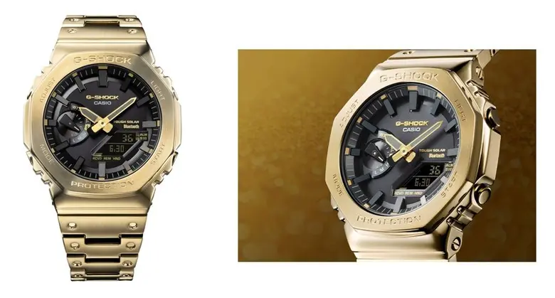 คาสิโอเตรียมเปิดตัวนาฬิกา G-SHOCK เรือนโลหะล้วนสีเหลืองทองส่องประกาย