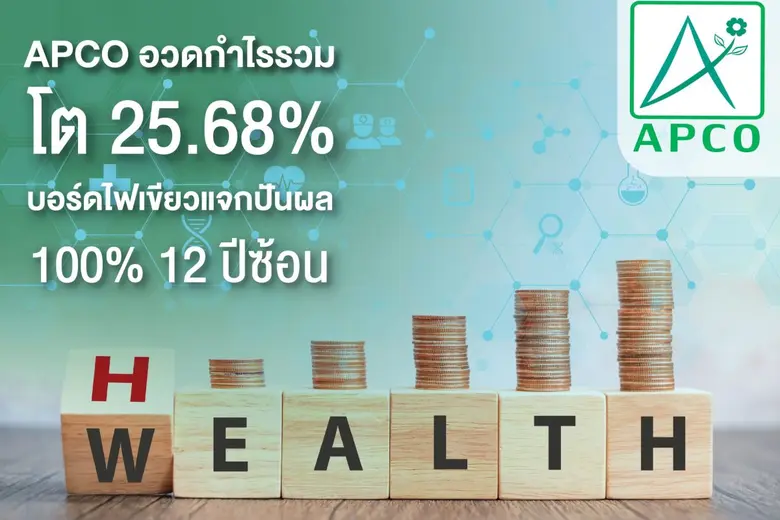 APCO เผยผลประกอบการปี 65 รายได้รวม 264.87...