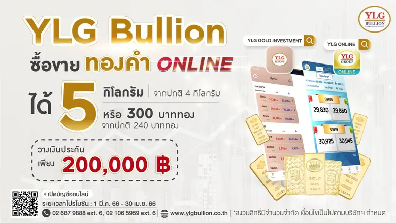 YLG เผยทองคำย่อตัวเหตุกังวลเฟดขึ้นดอกเบี้ยมี.ค. 0.5% ด้านทองในประเทศทรงตัวเหนือ 29,500 สวนทางทองโลกรับอานิสงส์บาทอ่อน