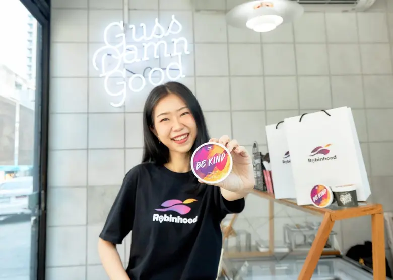 "Robinhood" ดึงกลยุทธ์ "Sensory Marketing" จับมือ "Guss Damn Good" ส่งไอศกรีมรสใหม่ "Be Kind" สะท้อนตัวตนแบรนด์ แพลตฟอร์มแห่งความเกื้อกูล