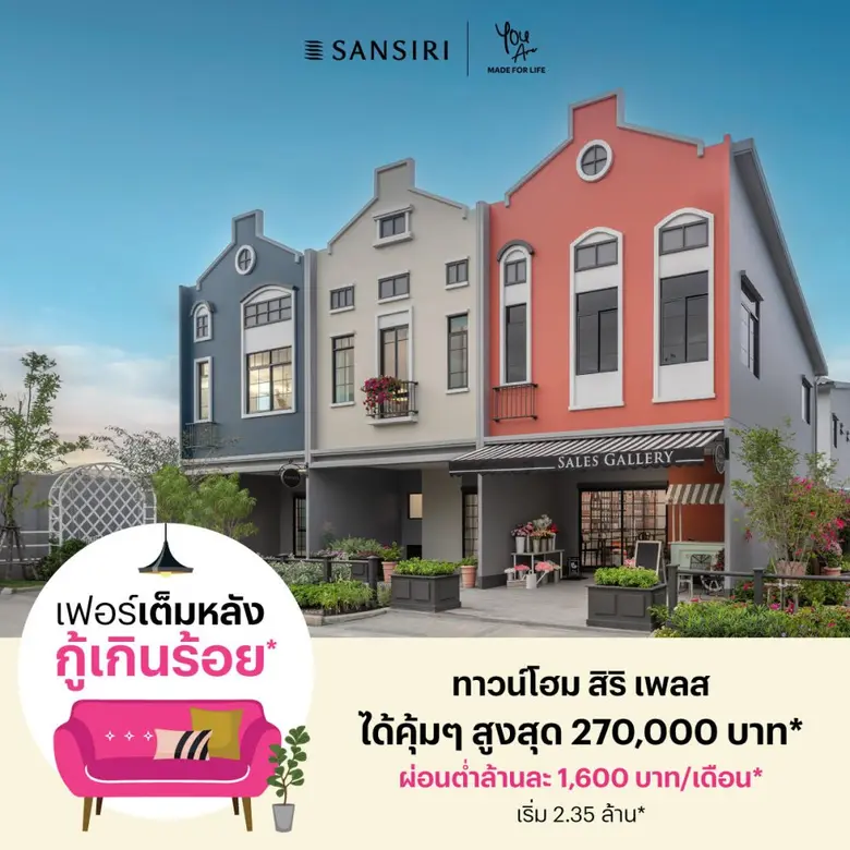 กระแสแรงไม่หยุด สำหรับทาวน์โฮม สิริ เพลส ...