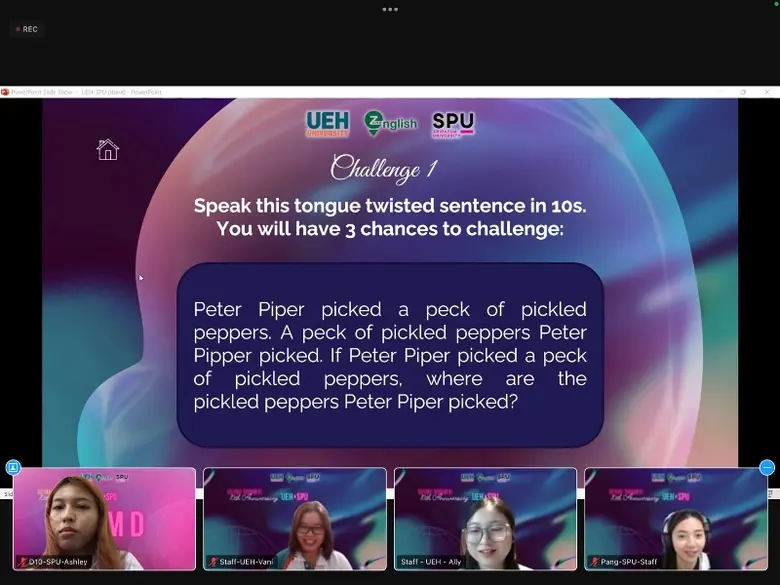 3 นศ. เก่ง สาขาธุรกิจระหว่างประเทศ คณะบริหารธุรกิจ SPU เปิดประสบการณ์เรียนรู้ผ่านกิจกรรมแข่งขันตอบปัญหาวัฒนธรรม ออนไลน์ ไทย-เวียดนาม