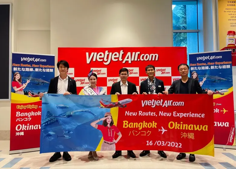 เริ่มแล้ววันนี้! ไทยเวียตเจ็ทบินตรง สุวรรณภูมิ - โอกินาว่า