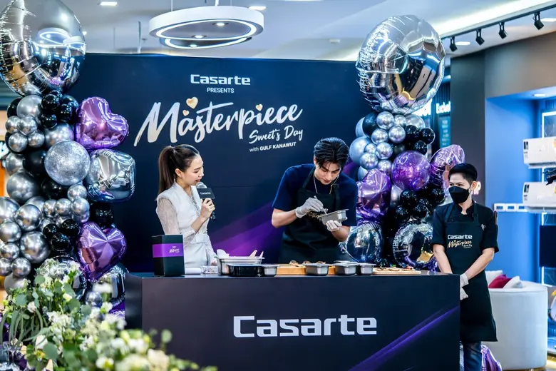 คาซาร์เต้ เปิดครัวสุดล้ำสมัยทำอาหารอิตาลีกับ กลัฟ คณาวุฒิ ในกิจกรรม Masterpiece Sweet's Day ที่ Flagship Store ชั้น 5 ศูนย์การค้าเซ็นทรัลเวิลด์