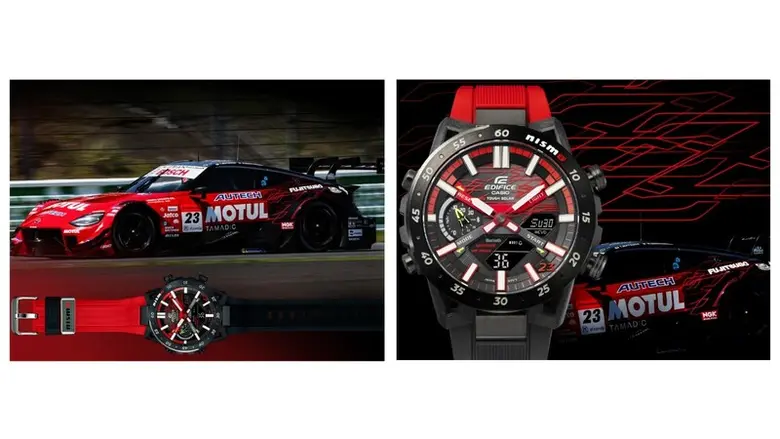 Casio to Release New EDIFICE Incorporating Design Features from the NISMO Ace Racing Car