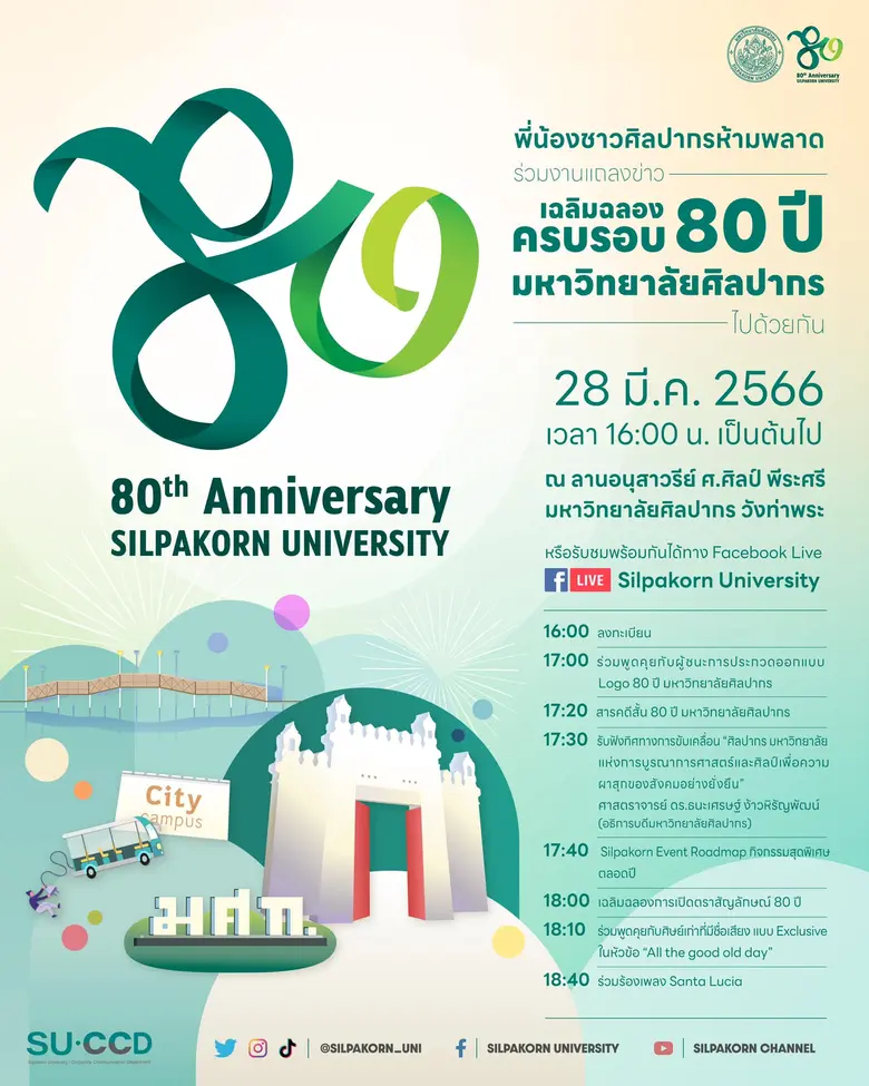 งานแถลงข่าวเฉลิมฉลองครบรอบ 80 ปี มหาวิทยา...