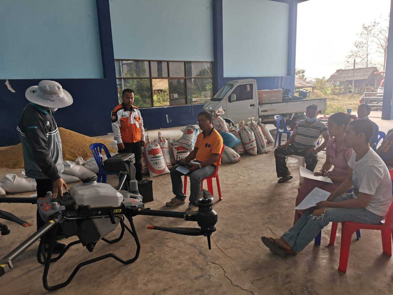 สำนักงานพัฒนาฝีมือแรงงานน่าน ร่วมกับบริษัทสยามคูโบต้าคอร์ปอเรชั่น จำกัด จัดฝึกอบรมหลักสูตร การจัดการอากาศยานซึ่งไม่มีนักบิน (โดรน) การเกษตรอย่างอัจฉริยะ