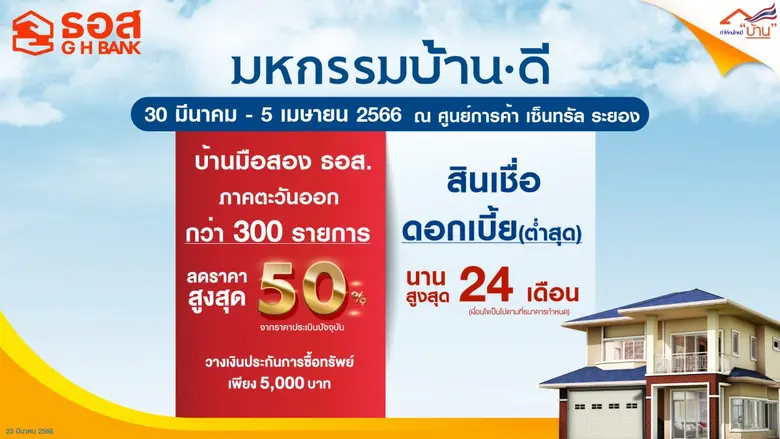 ธนาคารอาคารสงเคราะห์ (ธอส.) เอาใจชาวภาคตะ...