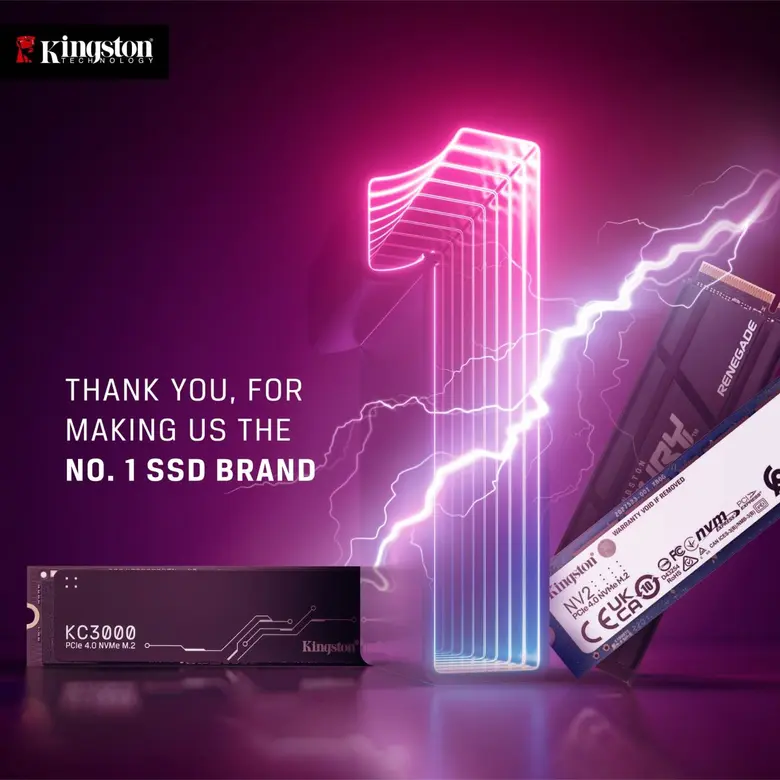 Kingston เป็นผู้จัดจำหน่าย SSD ที่ได้รับก...