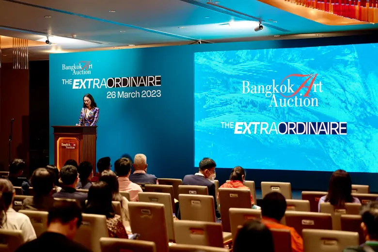 ผลงานประมูลของ Bangkok Art Auction ในงานป...