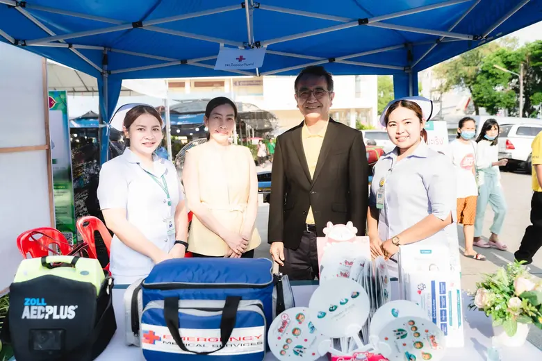 รพ.ไทยนครินทร์ ร่วมออกบูธหน่วยปฐมพยาบาล งานวันมะม่วงและของดีเมืองแปดริ้ว ครั้งที่ 52 ประจำปี 66