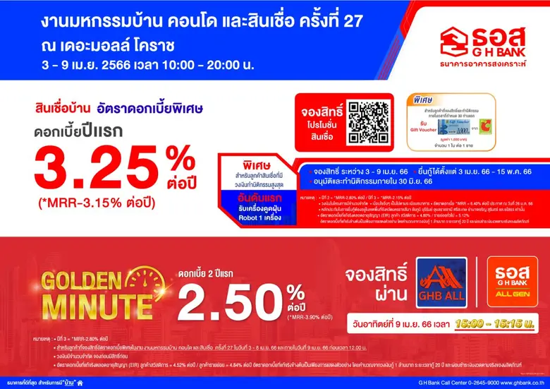 ธนาคารอาคารสงเคราะห์ (ธอส.) เอาใจประชาชนใ...