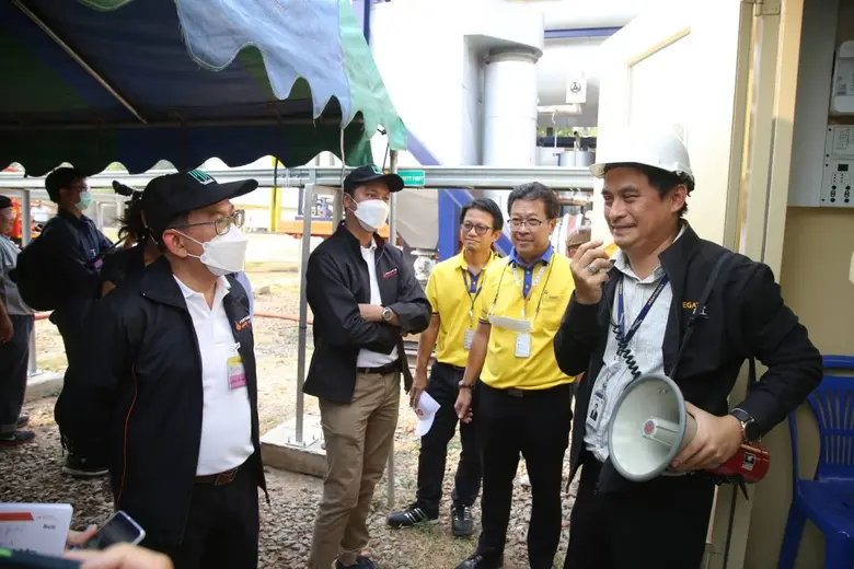 สนพ.นำคณะ และสื่อมวลชน ลงพื้นที่เยี่ยมชมโครงการสาธิตโรงไฟฟ้าพลังงานขยะเคลื่อนที่ หนุนพลังงานหมุนเวียน ช่วยชุมชนแก้ไขปัญหาขยะล้นเมือง