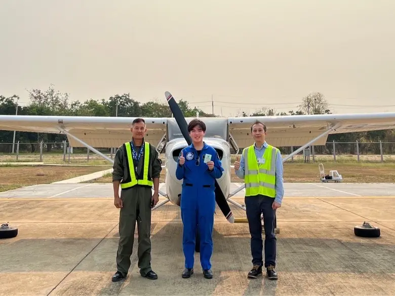 คณบดีคณะวิศวกรรมศาสตร์ มหาวิทยาลัยอัสสัมชัญ เข้าเยี่ยมนักศึกษาสาขาวิศวกรรมการบิน