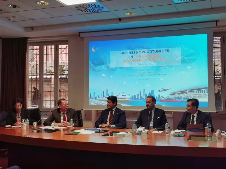 อีอีซี ร่วมกับ กต. บีโอไอ ลุยสร้างความเชื่อมั่น ดึงนักลงทุนต่างชาติสู่พื้นที่ อีอีซี ล่าสุด เดินสายโรดโชว์อิตาลี ต่อยอดลงทุนนวัตกรรมขั้นสูง
