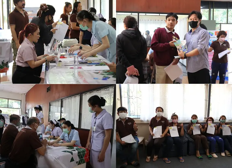 บริษัท ปิงมานูแฟคเจอริ่งจิวเวลเลอร์ จำกัด ร่วมกับ รพ.ลานนา ตรวจสุขภาพพนักงานสิทธิประกันสังคม ประจำปี 2566