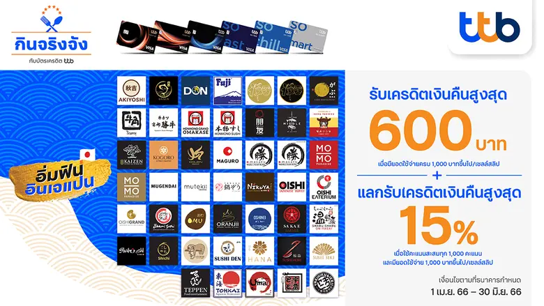 ทีเอ็มบีธนชาต หรือ ทีทีบี มอบสิทธิพิเศษสำ...