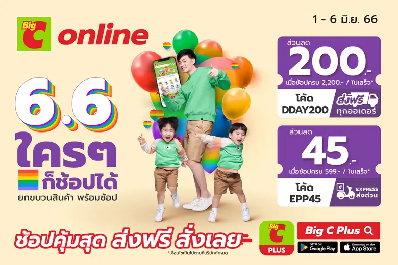 บิ๊กซีออนไลน์ 6.6 ใครๆ ก็ช้อปได้ เตรียมตั...