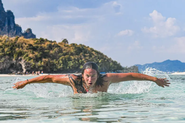 Psi Scott known as "Merman" to Thai local...