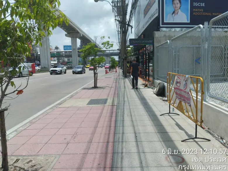 กทม.กวดขันห้ามทำการค้าบริเวณสถานีรถไฟฟ้าสายสีเหลือง สถานีสวนหลวง ร.9