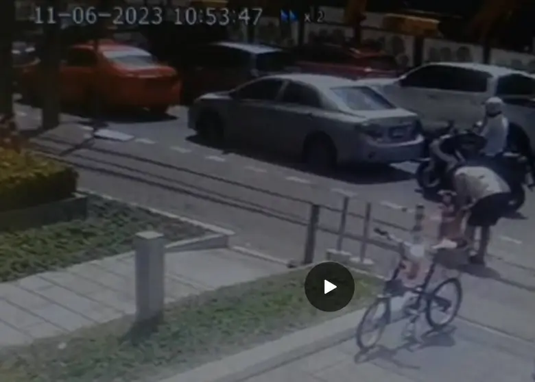 เขตจอมทองตรวจสอบภาพจากกล้อง CCTV พบบุคคลติดป้ายบนทางเท้าสร้างความเข้าใจผิดให้ประชาชน