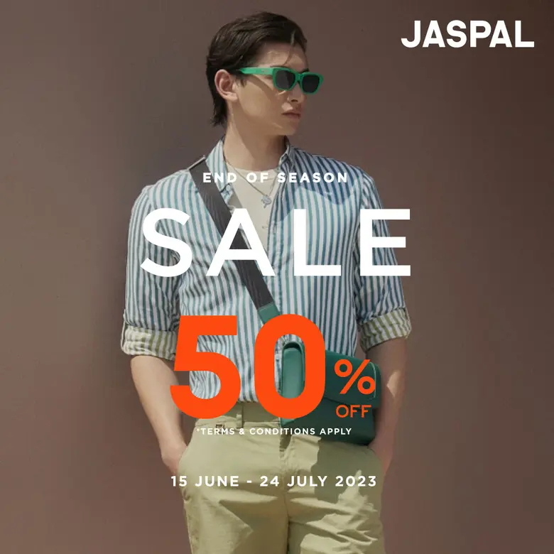 JASPAL ส่งโปรโมชั่นสุดว้าว! "END OF SEASON SALE" กับส่วนลด 50% ตั้งแต่วันนี้ - 24 กรกฎาคมนี้