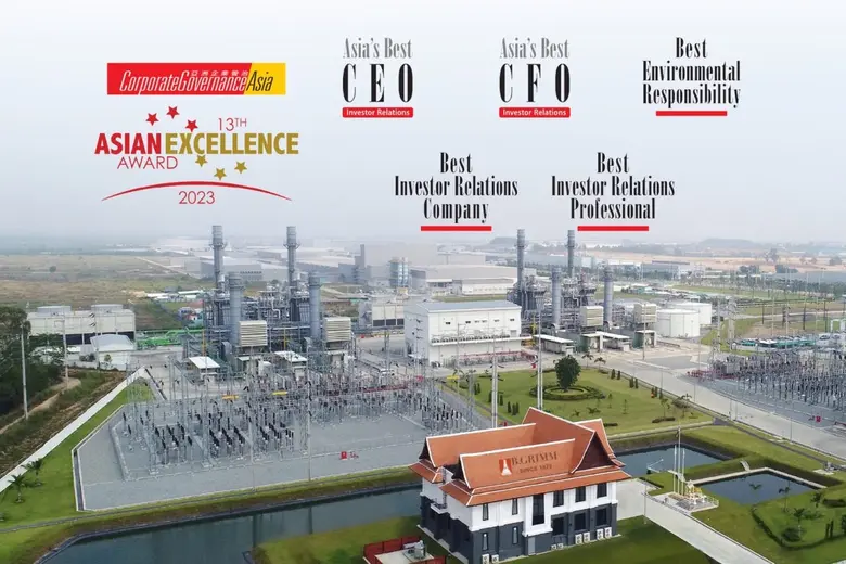 บี.กริม เพาเวอร์ คว้า 5 รางวัลความเป็นเลิศแห่งเอเชีย Asian Excellence Award 2023 ตอกย้ำองค์กรที่ดำเนินธุรกิจอย่างยั่งยืนและมีธรรมาภิบาล