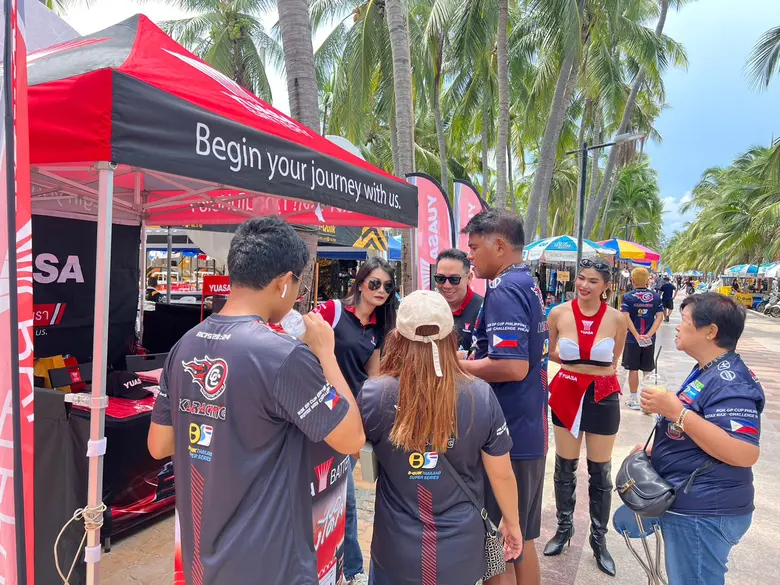 ยัวซ่าแบตเตอรี่ร่วมออกบูธการแข่งขันรถยนต์รายการ B-Quik Thailand Super Series 2023