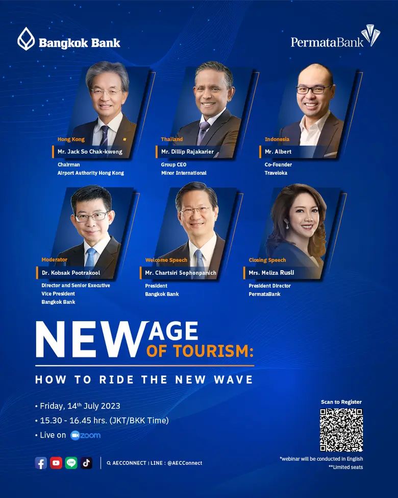 ธนาคารกรุงเทพ ผนึกเพอร์มาตา จัดสัมมนาออนไลน์ ชวนลูกค้าธุรกิจทั่วอาเซียนถอดรหัส 'ยุคใหม่อุตสาหกรรมท่องเที่ยว'