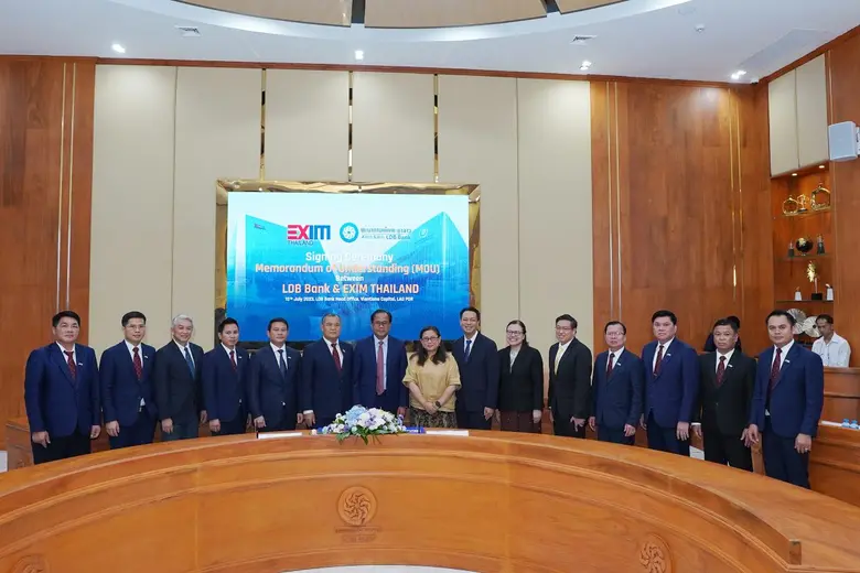 EXIM BANK จับมือธนาคารพัฒนาลาว ส่งเสริมการค้าการลงทุนไทย-สปป.ลาว