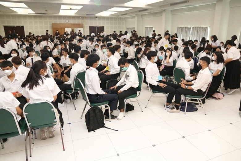 คณะครุศาสตร์ฯ มจพ. จัดงานปฐมนิเทศและอบรมจริยธรรมนักศึกษาใหม่ ปี'66