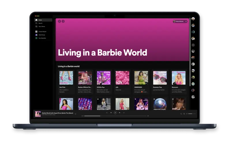 Spotify จัดเพลย์ลิสต์สุดปัง 'Barbie Official Playlist' เอาใจแฟนหนัง 'Barbie' สุดฮอตฮิต