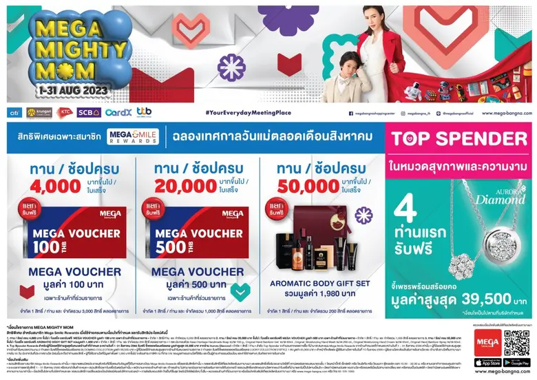 ศูนย์การค้าเมกาบางนา จัดแคมเปญ MEGA MIGHT...