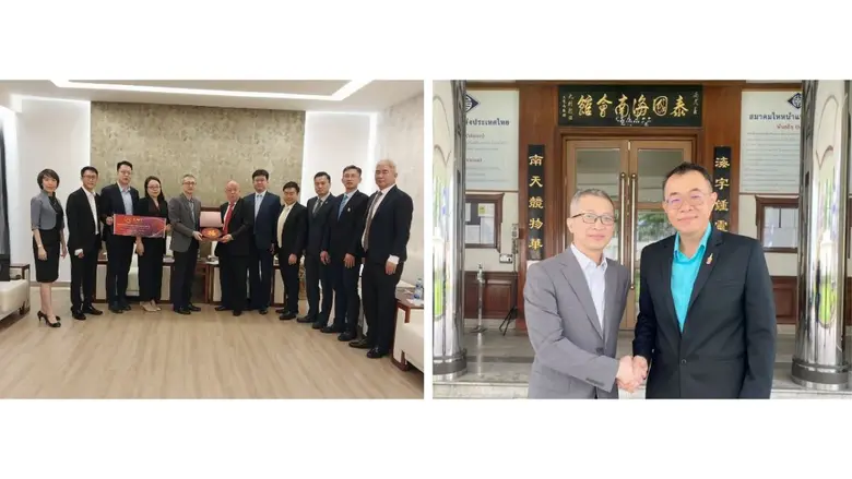The CACF Organizer pays a courtesy visit to Thai-Chinese Associations in Thailand and invites them to visit "The 10th China-ASEAN (Thailand) Commodity Fair."