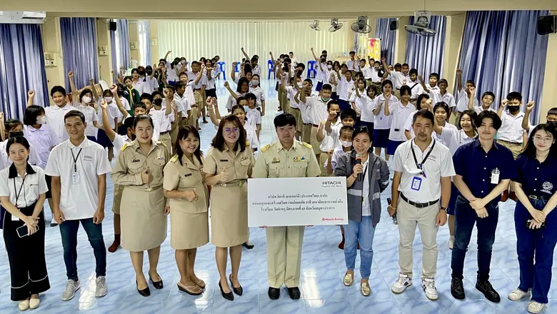 Hitachi Energy สนับสนุนและสร้างเสริมความปลอดภัย อาชีวอนามัยและความยั่งยืนโรงเรียนวัดตำหรุ มิตรภาพที่ 65 จังหวัดสมุทรปราการ