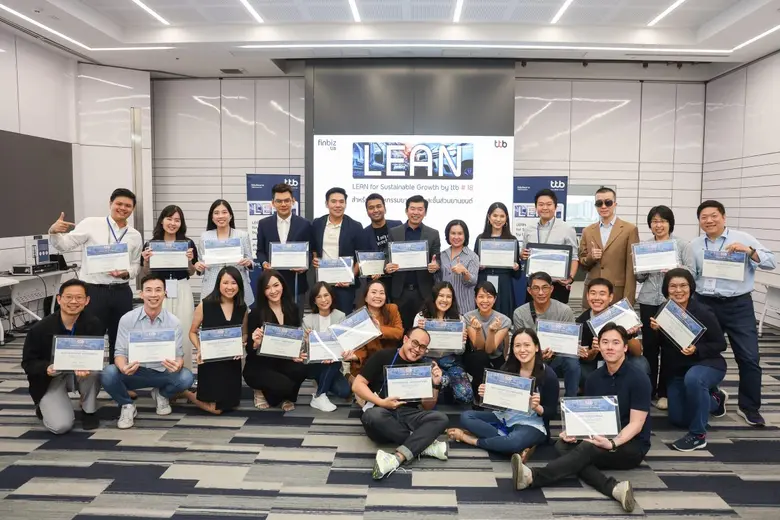 ทีทีบี ติดอาวุธให้ลูกค้าธุรกิจเติบโตอย่างยั่งยืน กับความสำเร็จหลักสูตร LEAN for Sustainable Growth by ttb รุ่นที่ 1