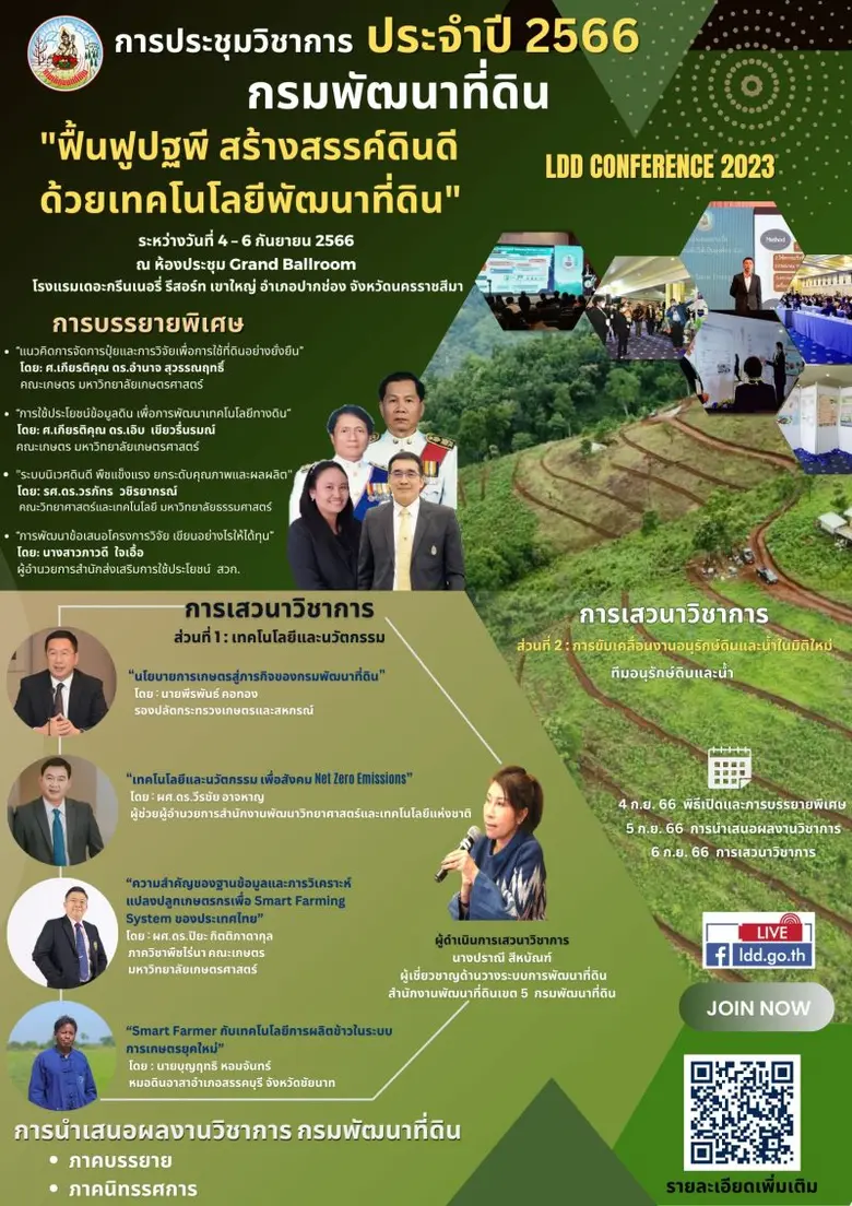 กรมพัฒนาที่ดิน เตรียมจัดประชุมวิชาการประจ...