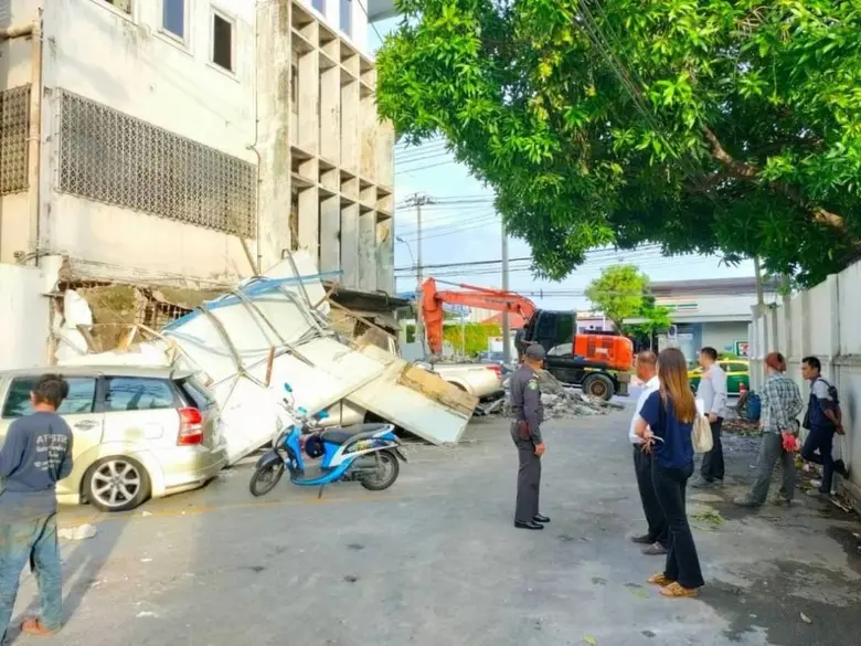 กทม.เร่งตรวจสอบความปลอดภัยโครงสร้างอาคารเก่าริมถนนเจริญกรุง