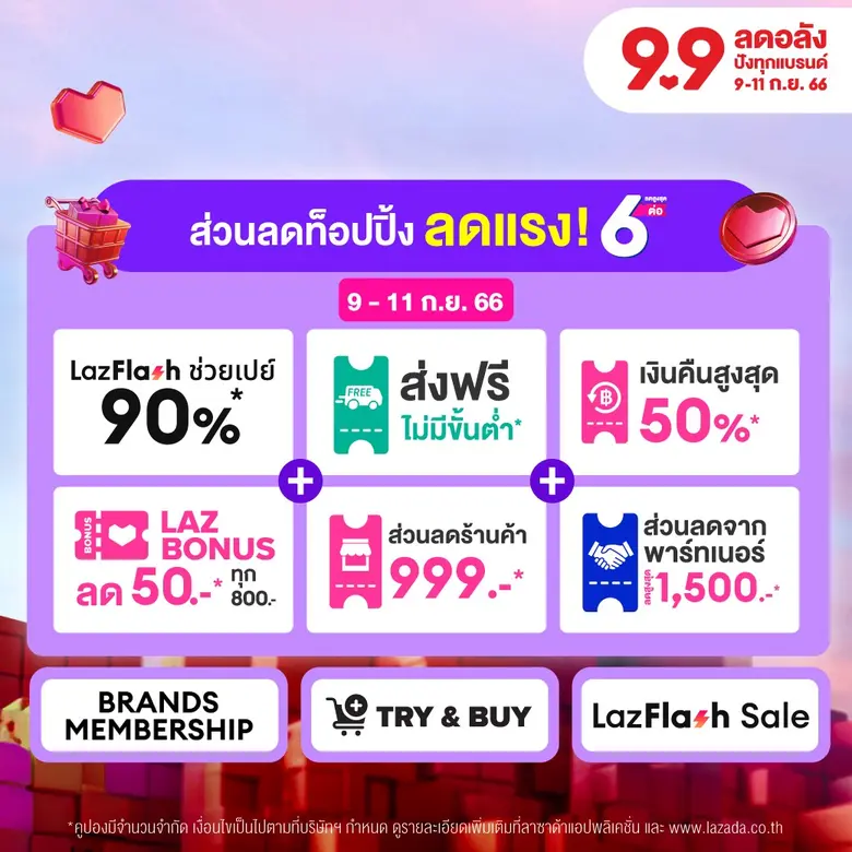 ลาซาด้า 9.9 ลดอลัง ปังทุกแบรนด์ ยกขบวนสินค้าแบรนด์แท้ เสิร์ฟดีลลดจุใจ พร้อมกิจกรรมสุดเอ็กซ์คลูซีฟ HOUSE OF LazBEAUTY 9.9 เอาใจนักช้อปสายบิวตี้
