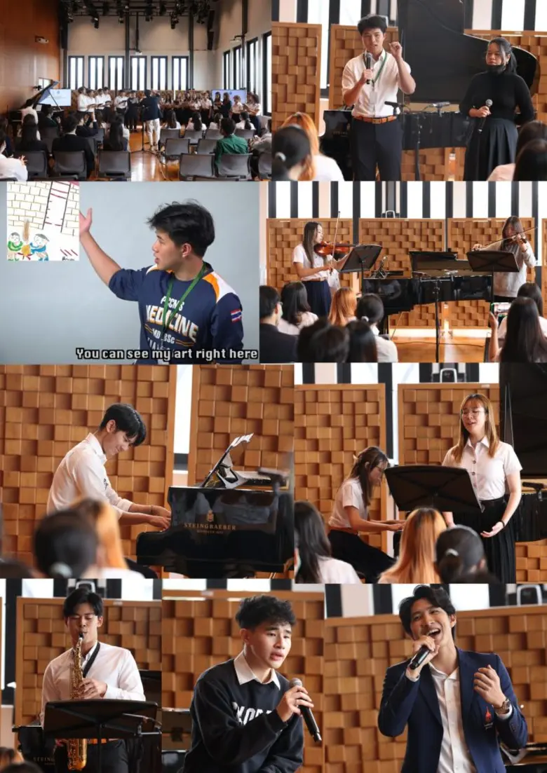 สถาบันดนตรีกัลยาณิวัฒนา ต้อนรับ นศ.แพทย์ ว.แพทยศาสตร์ศรีสวางควัฒน ราชวิทยาลัยจุฬาภรณ์ โชว์ของ Art and My Life