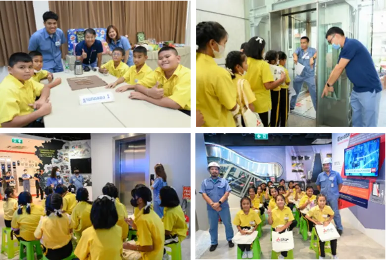 มูลนิธิมิตซูบิชิ อิเล็คทริคไทย ร่วมกับ มิตซูบิชิ เอลเลเวเตอร์ เอเซีย เปิดบ้านจัดกิจกรรม ห้องเรียนวิทยาศาสตร์ ปีที่ 8